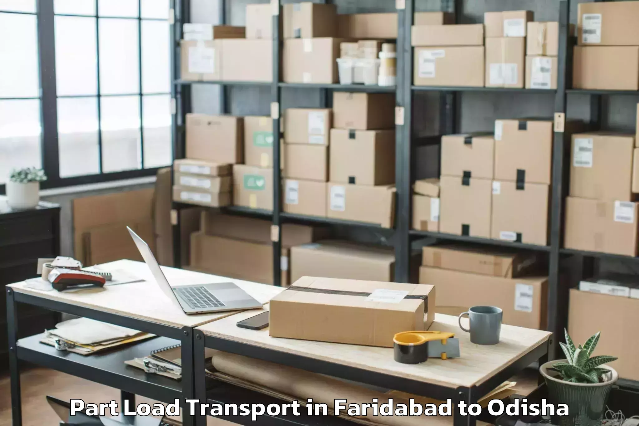 Faridabad to Chandikhol Part Load Transport Booking